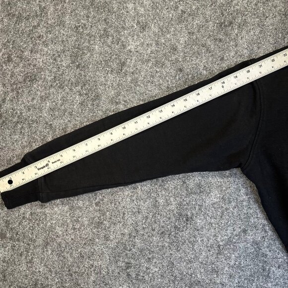 Calvin Klein Performance Womens Black VTG Cropped Sweatshirt Small SpellOut Logo - Picture 7 of 13